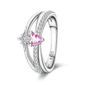 Amarante Jewelry Celestial Pink Heart Gemstone Ring