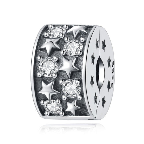 Amarante Jewelry Celestial Starburst Clip Charm with Sparkling Crystals