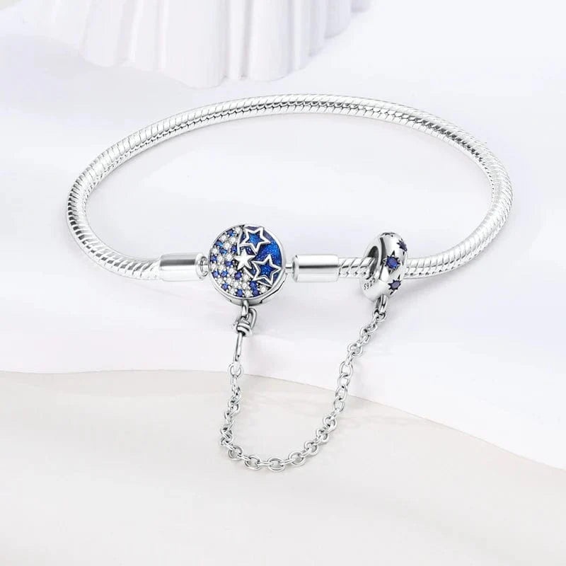 Amarante Jewelry Celestial Stars Bracelet with Safety Chain
