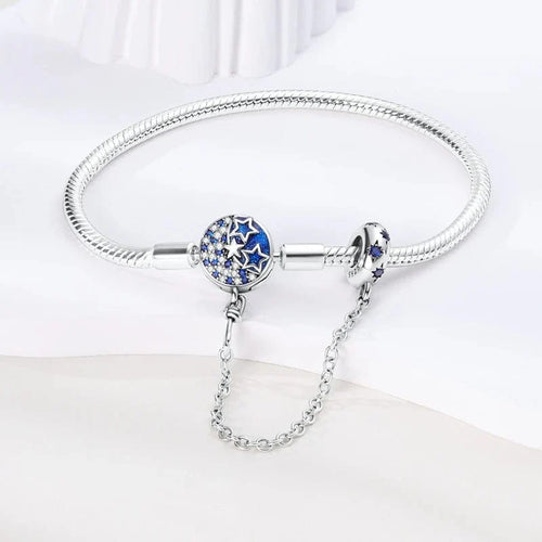 Amarante Jewelry Celestial Stars Bracelet with Safety Chain