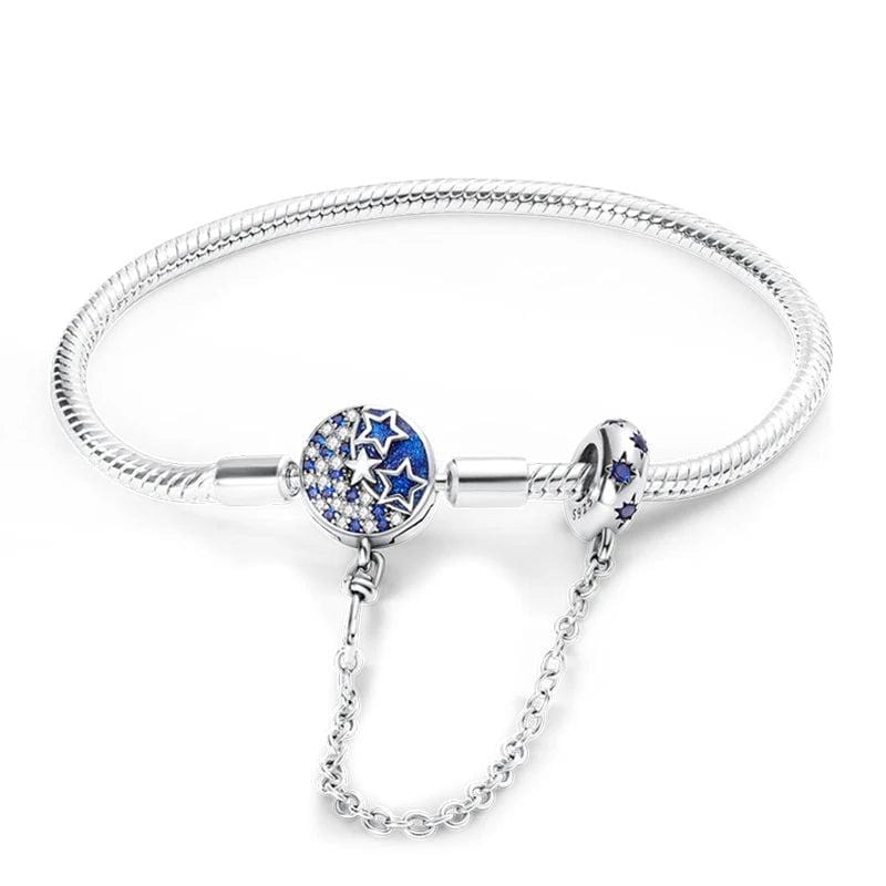 Amarante Jewelry Celestial Stars Bracelet with Safety Chain