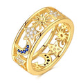 Amarante Jewelry Celestial Sun, Moon & Star Gold Ring