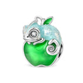 Amarante Jewelry Chameleon on Green Apple Charm