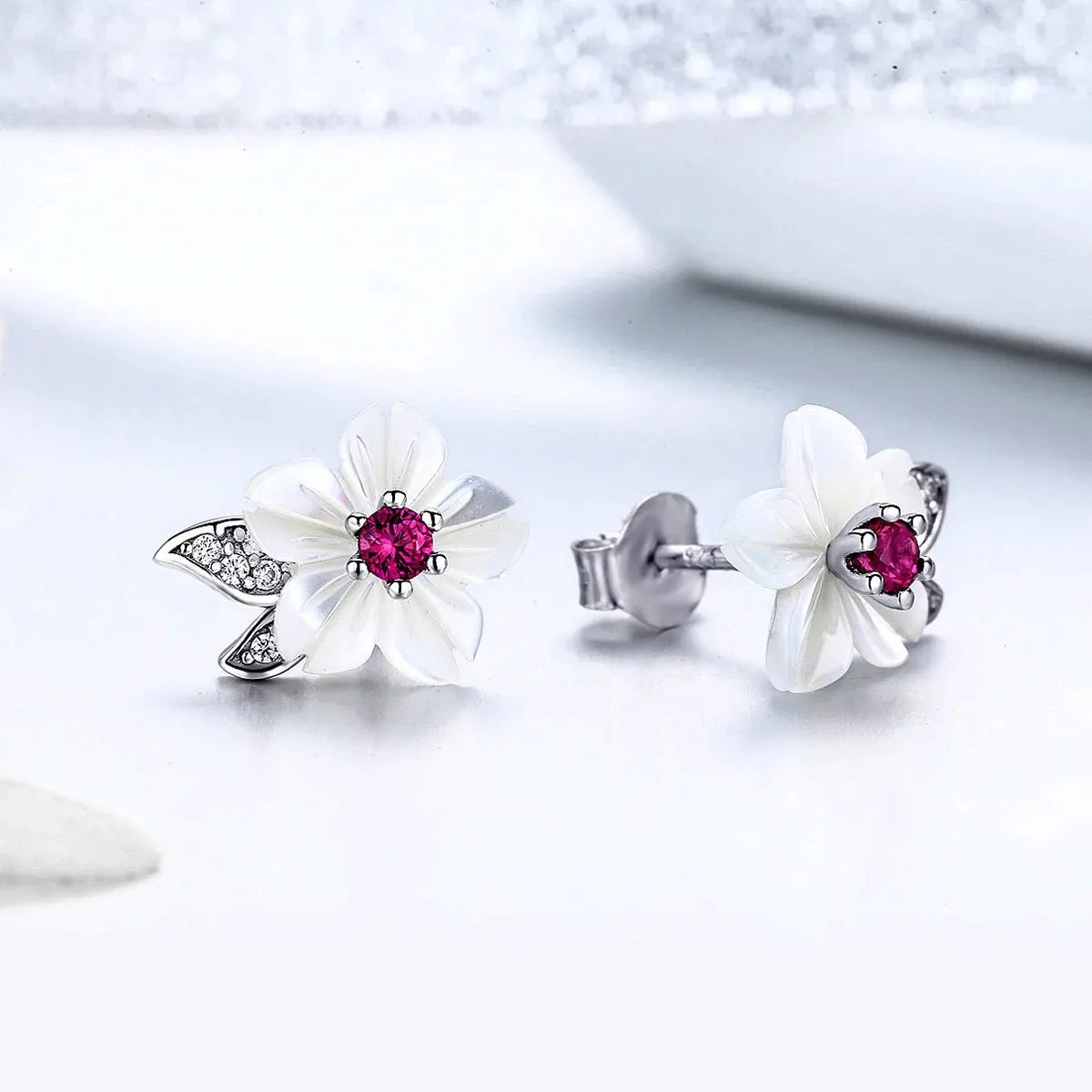 Amarante Jewelry Cherry Blossom Radiance Stud Earrings