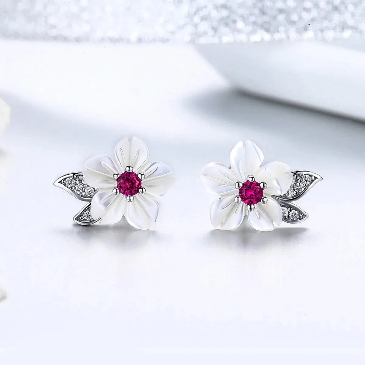 Amarante Jewelry Cherry Blossom Radiance Stud Earrings