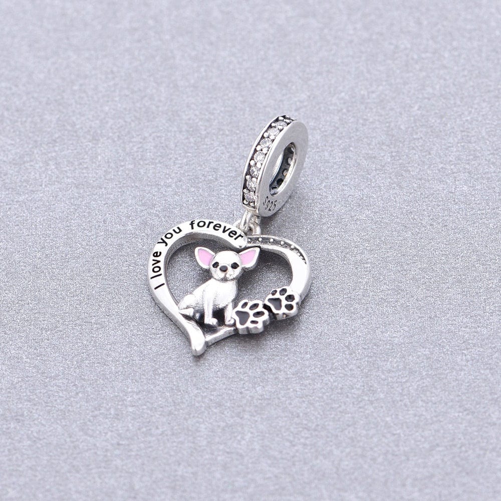 Amarante Jewelry Chihuahua Forever Love Charm