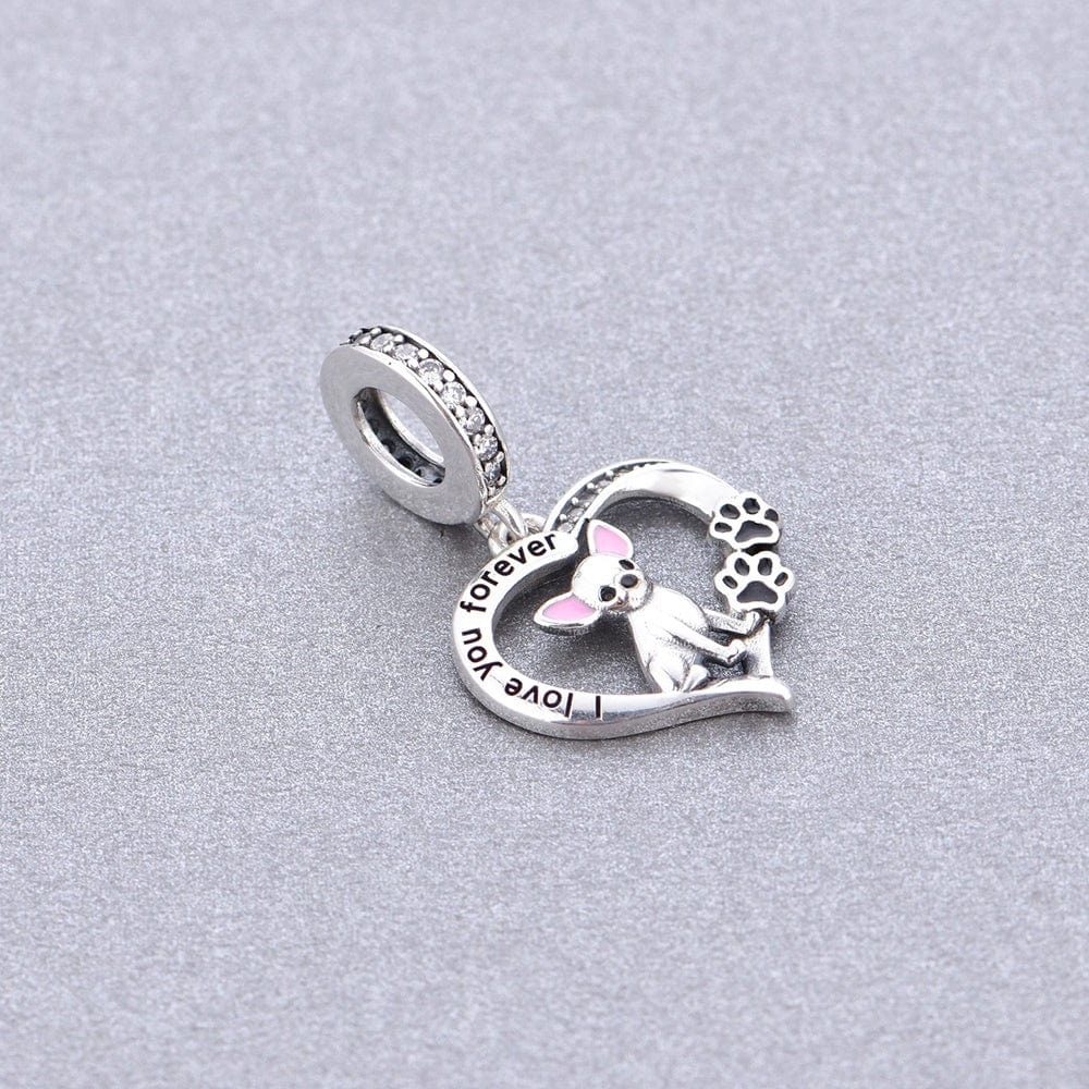 Amarante Jewelry Chihuahua Forever Love Charm
