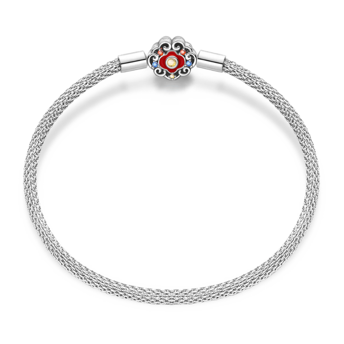 Amarante Jewelry Chinese New Year Sparkling Studded Chain Bracelet