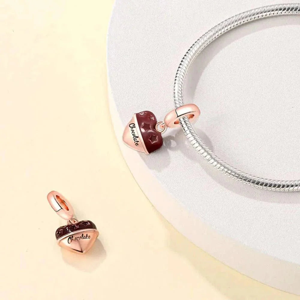 Amarante Jewelry Chocolate Heart Dangle Charm