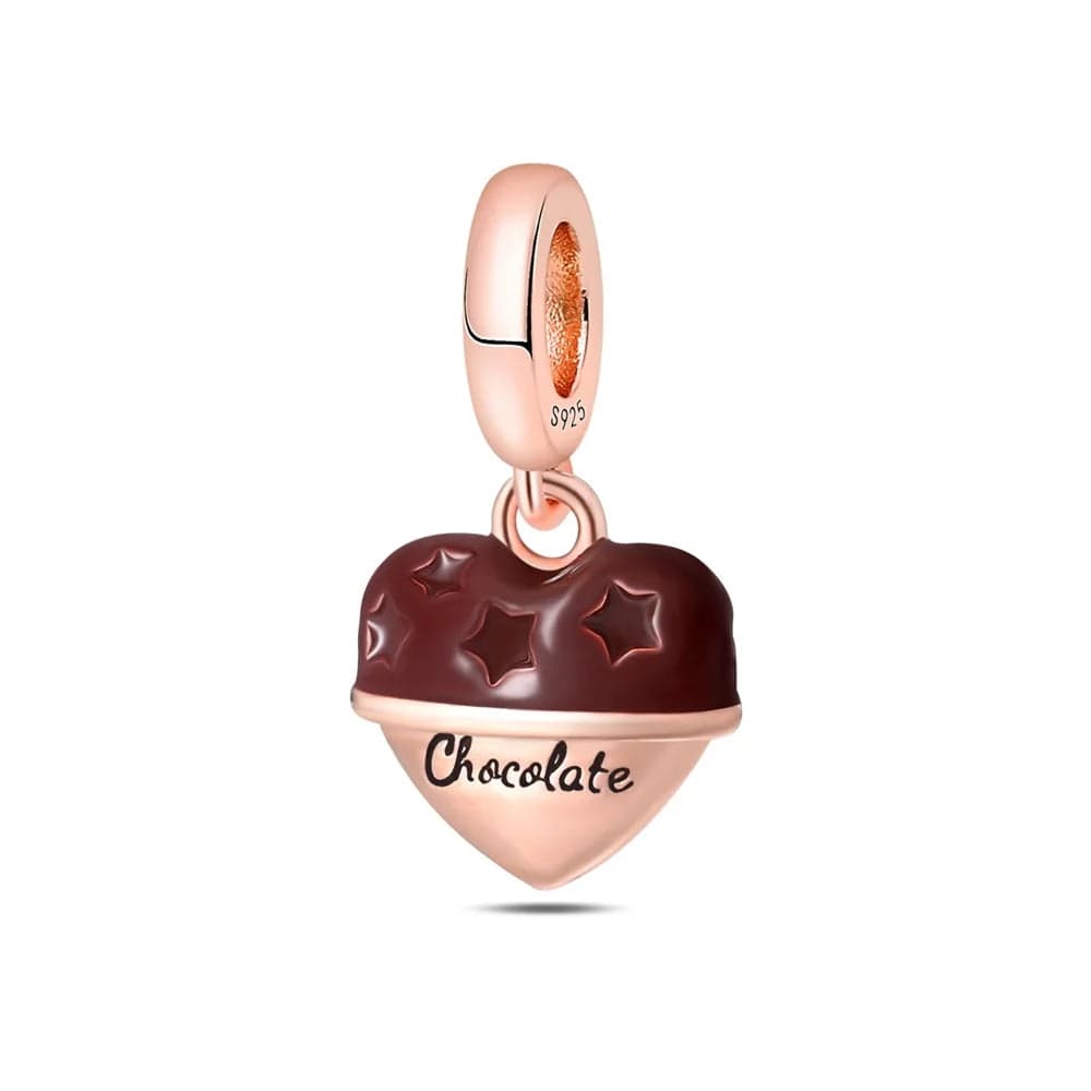 Amarante Jewelry Chocolate Heart Dangle Charm