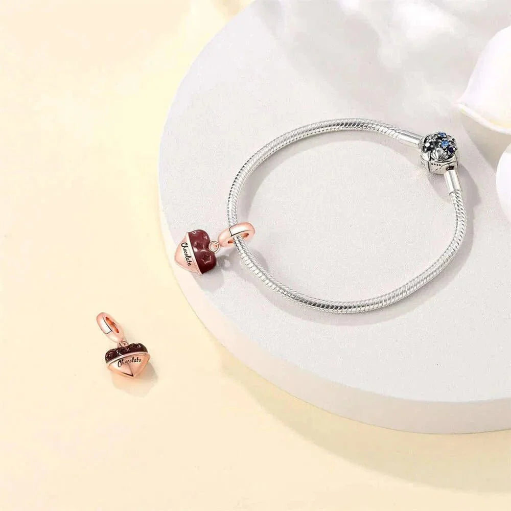 Amarante Jewelry Chocolate Heart Dangle Charm