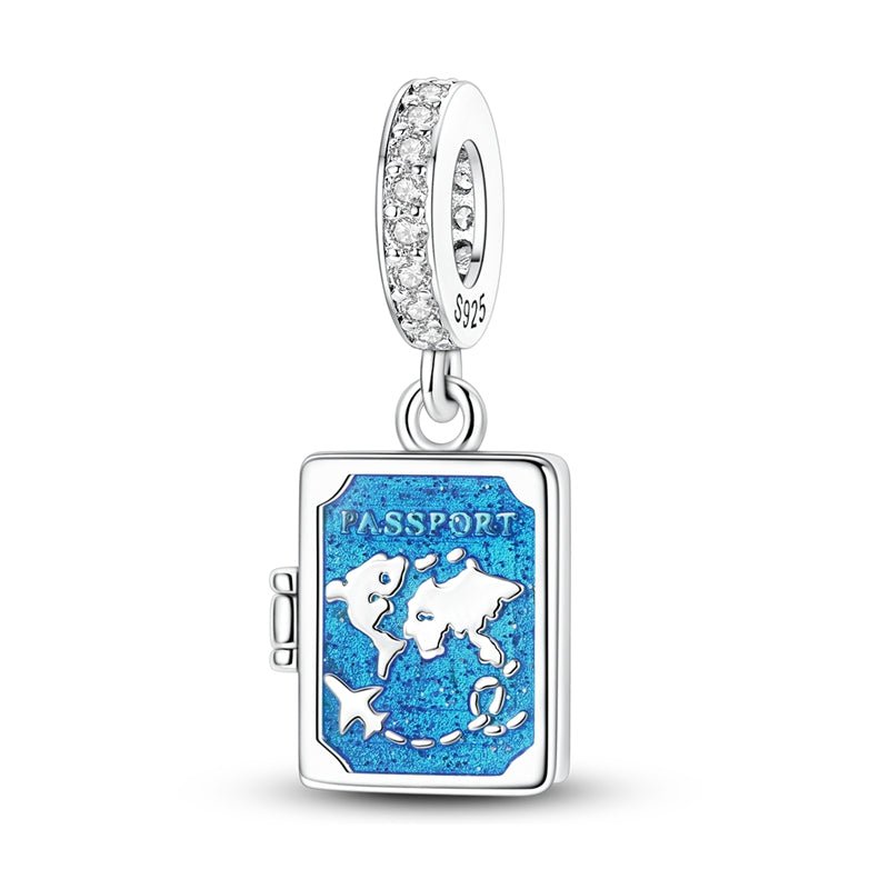 Amarante Jewelry “Citizen of the World” Travel Memory Book Dangle Charm