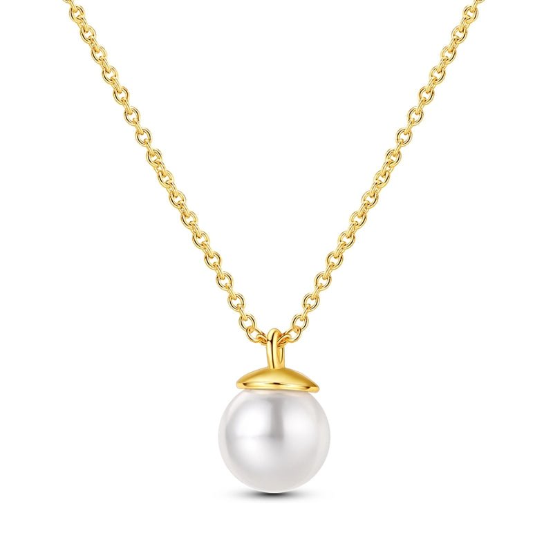 Amarante Jewelry Classic Gold Pearl Pendant Necklace