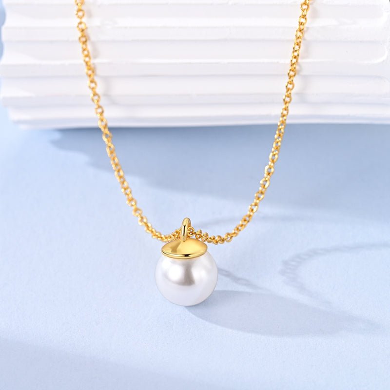 Amarante Jewelry Classic Gold Pearl Pendant Necklace
