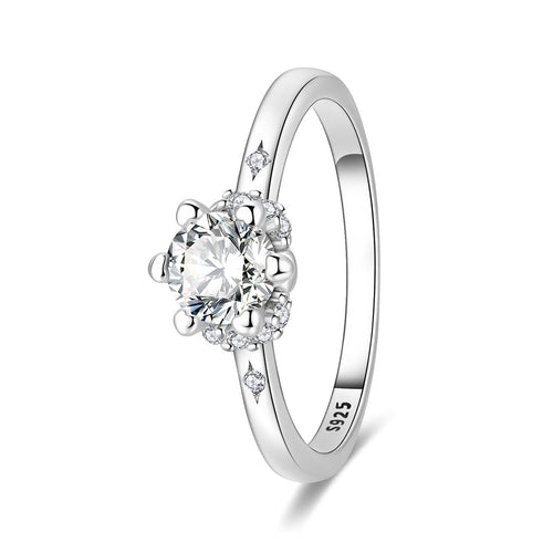 Amarante Jewelry Classic Halo Round Cut Sparkle Ring