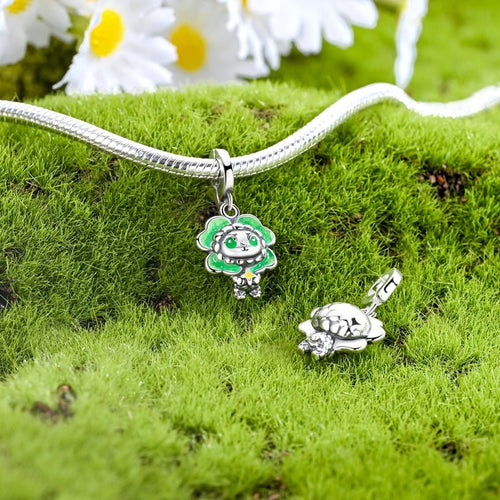 Amarante Jewelry Clover Costume Girl Dangle Charm
