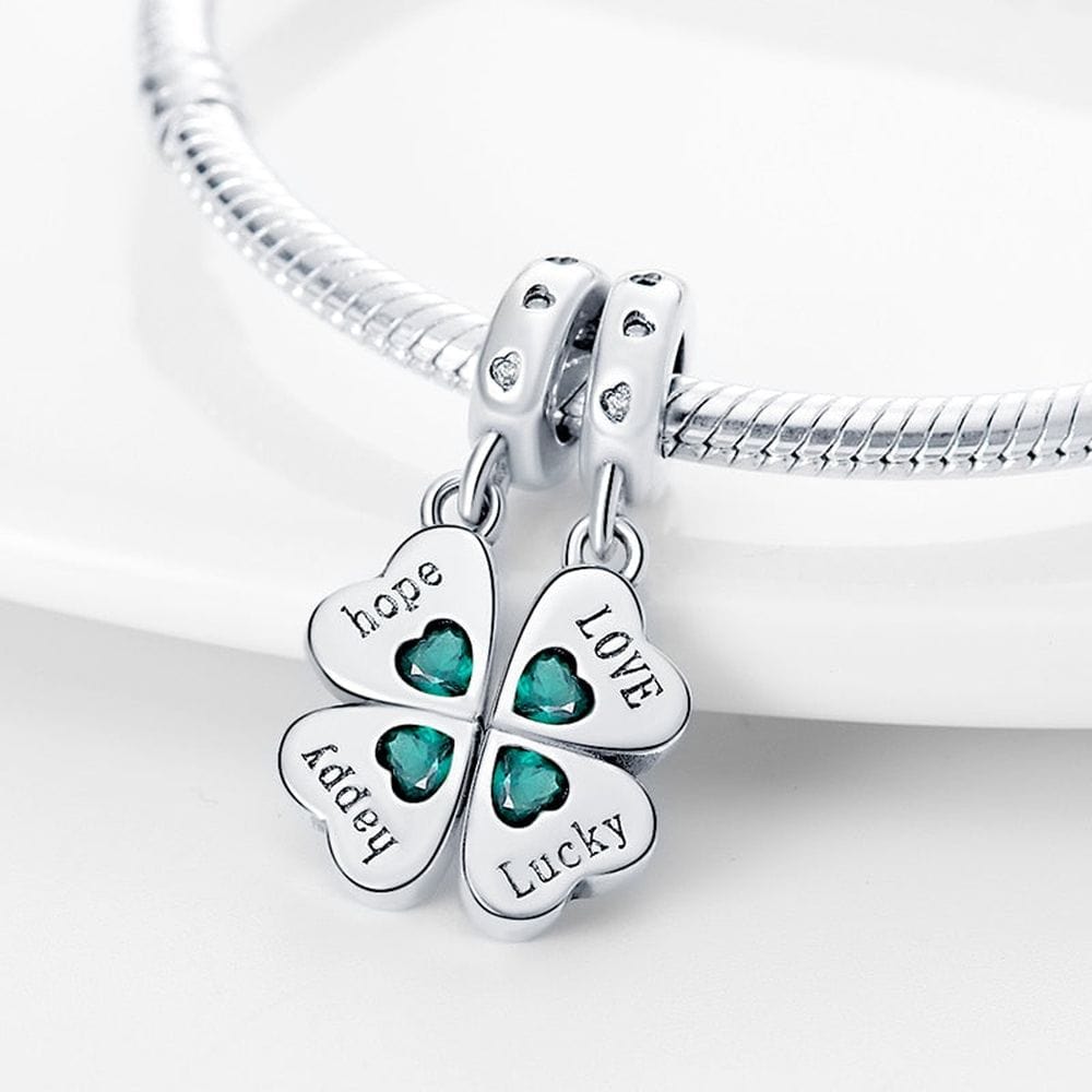 Amarante Jewelry Four Leaf Clover Dangle Charm