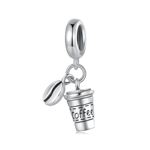 Amarante Jewelry Coffee Cup & Bean Dangle Charm