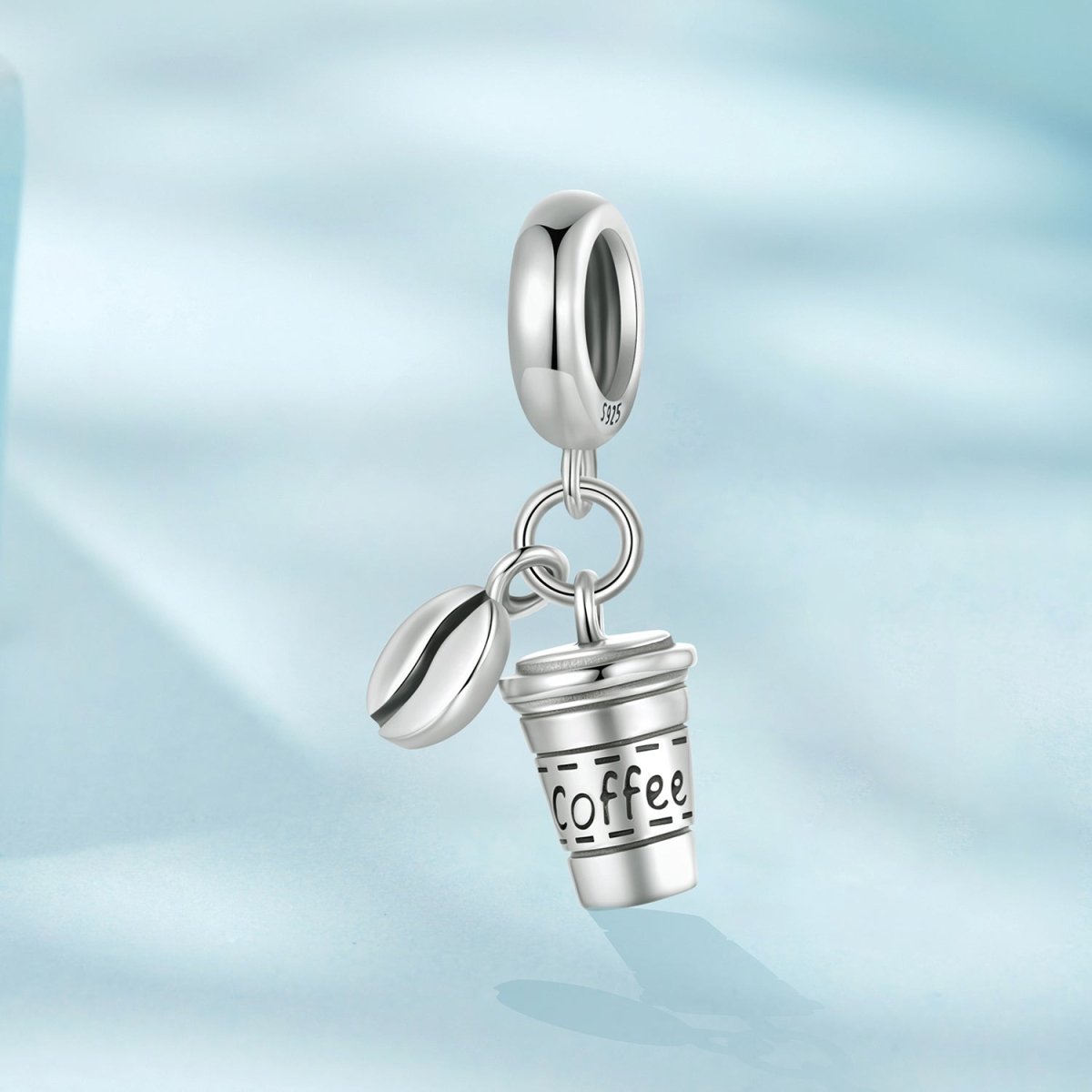 Amarante Jewelry Coffee Cup & Bean Dangle Charm