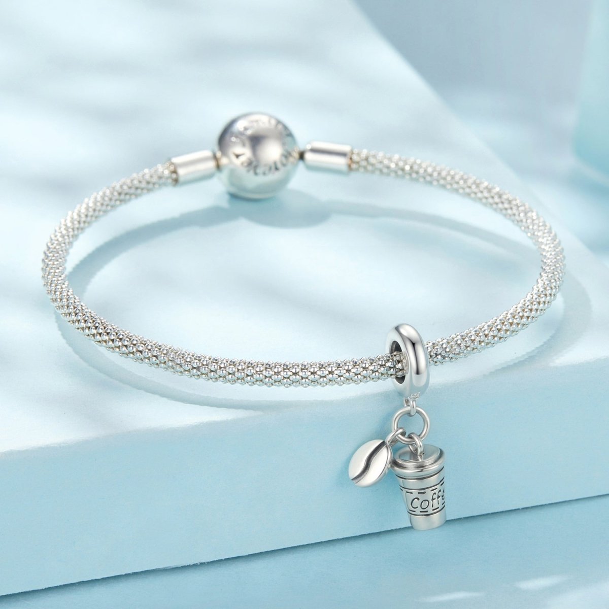 Amarante Jewelry Coffee Cup & Bean Dangle Charm