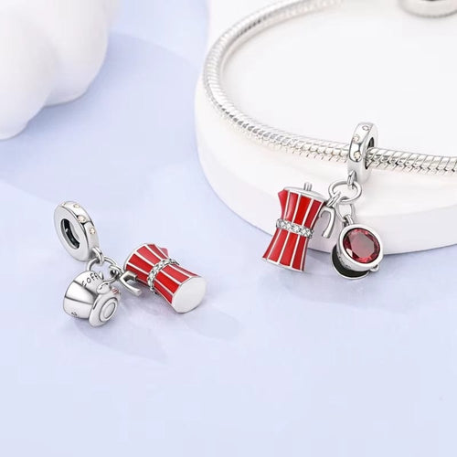 Amarante Jewelry Coffee Maker with Coffee Cup Dangle Charm