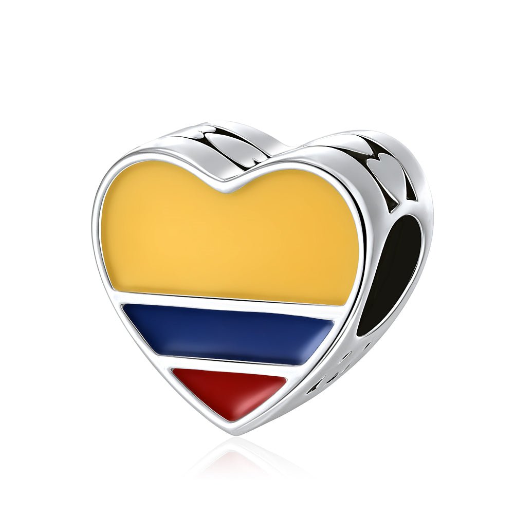 Amarante Jewelry Colombia Flag Heart Charm