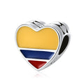Amarante Jewelry Colombia Flag Heart Charm