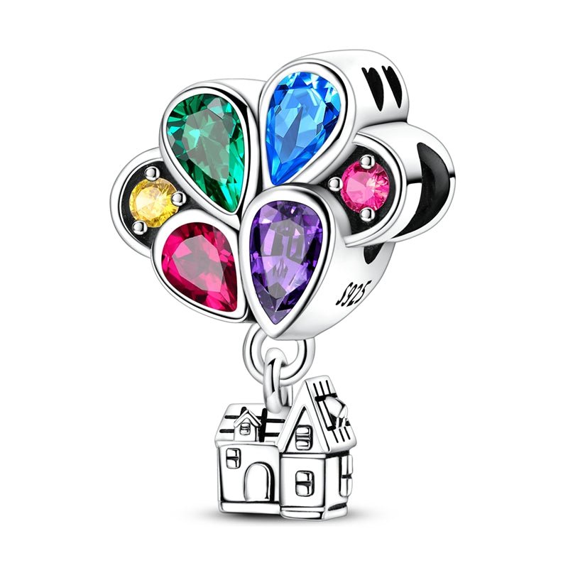 Amarante Jewelry Colorful Balloon House “Forever My Love” Dangle Charm