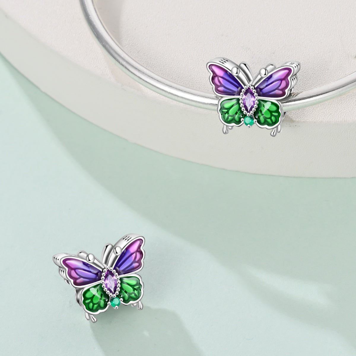 Amarante Jewelry Colorful Butterfly Charm