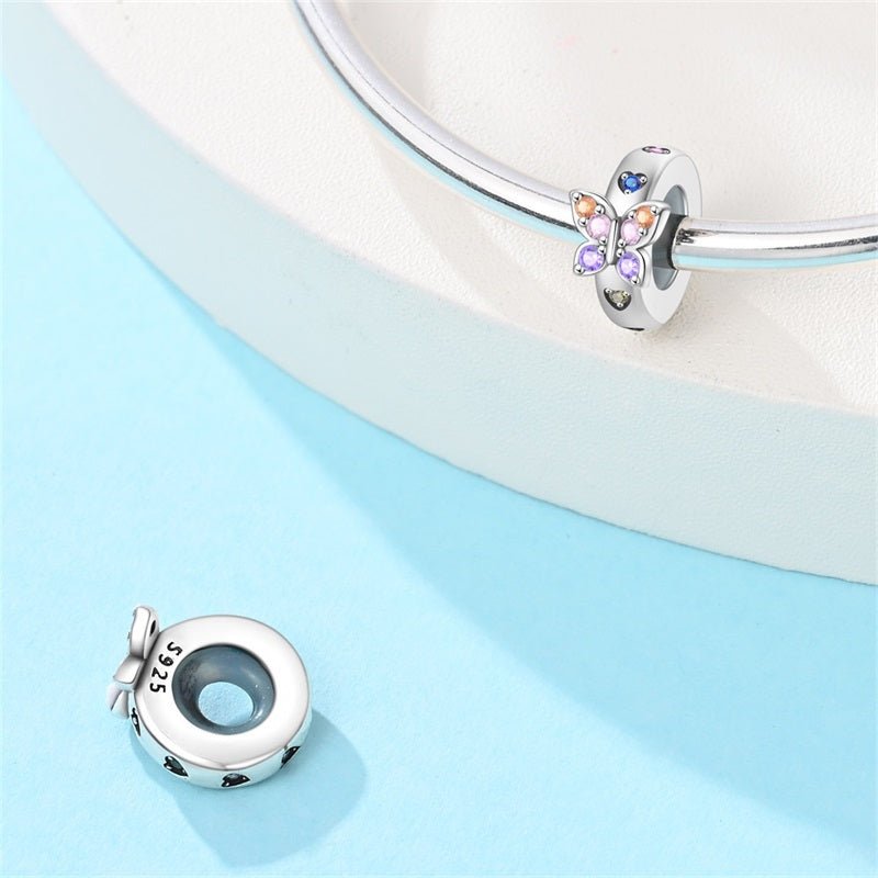 Amarante Jewelry Colorful Butterfly Spacer Charm