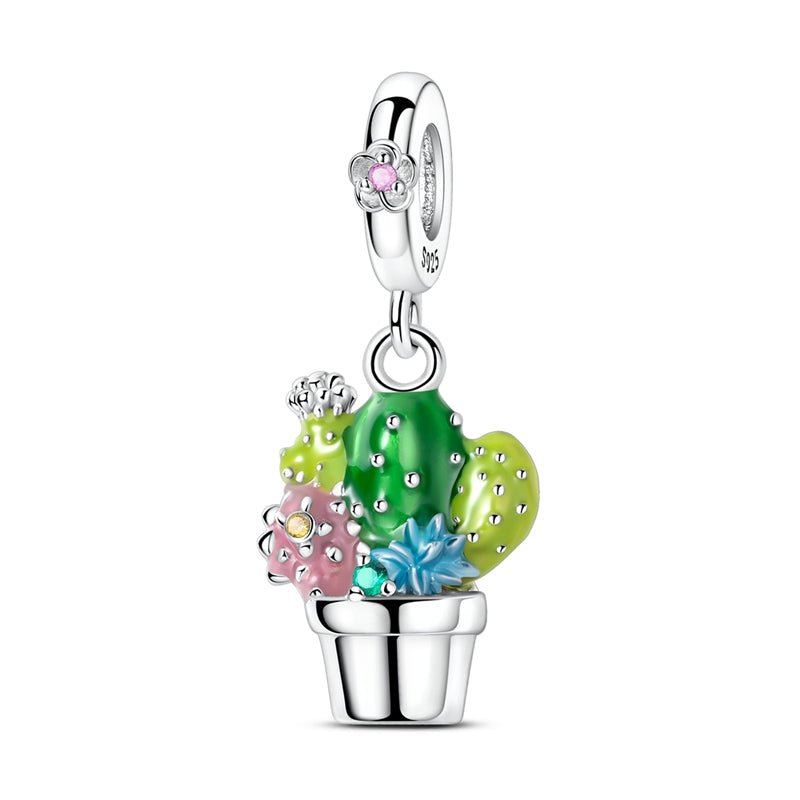 Amarante Jewelry Colorful Cactus Dangle Charm