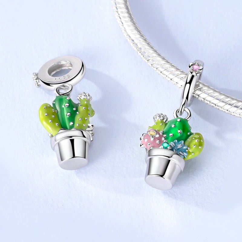 Amarante Jewelry Colorful Cactus Dangle Charm