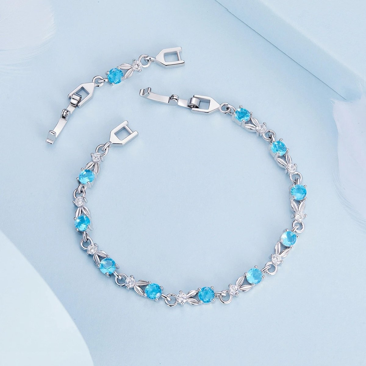 Amarante Jewelry Colorful Crystal Tennis Chain Bracelet