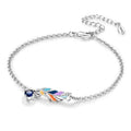 Amarante Jewelry Colorful Feather Charm Bracelet