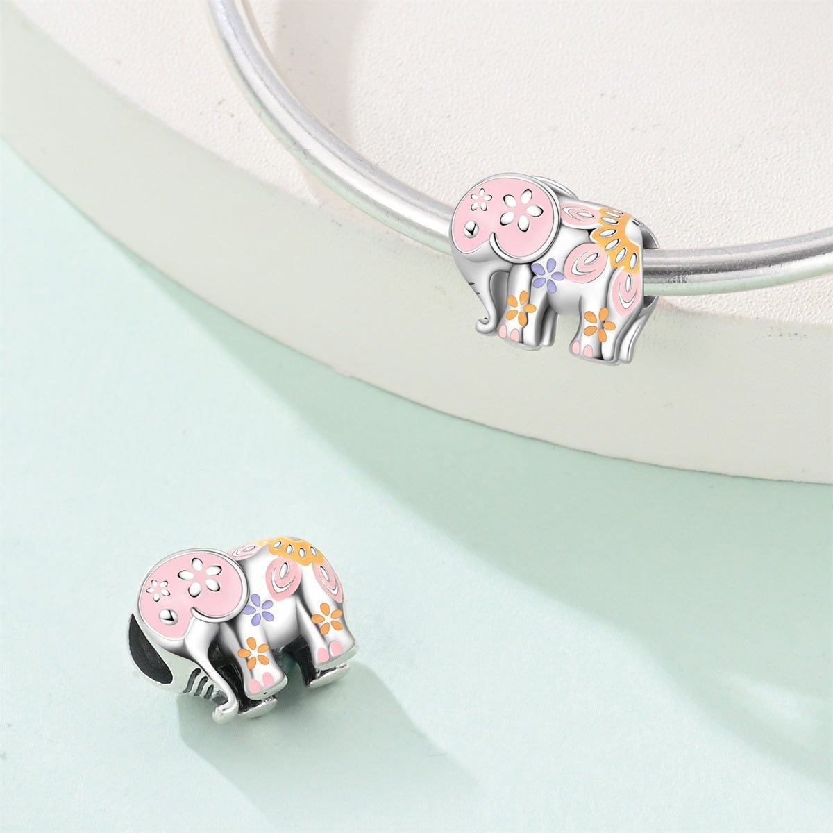 Amarante Jewelry Colorful Festival Elephant Charm