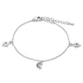 Amarante Jewelry Crescent Moon and Star Charm Bracelet