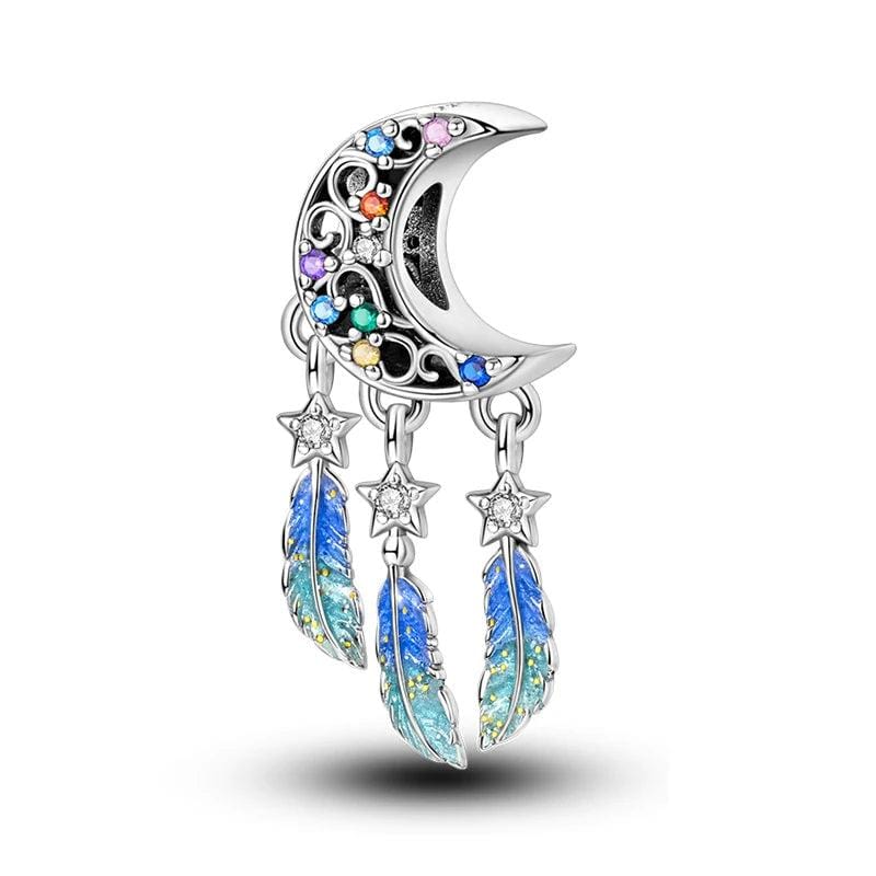 Amarante Jewelry Crescent Moon Dreamcatcher Charm