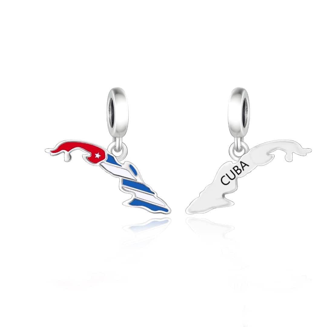 Amarante Jewelry Cuba Map Dangle Charm
