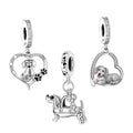 Amarante Jewelry Dachshund Love Trio Dangle Charm Set