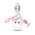 Amarante Jewelry Dentist Tooth Fairy Triple Dangle Charm
