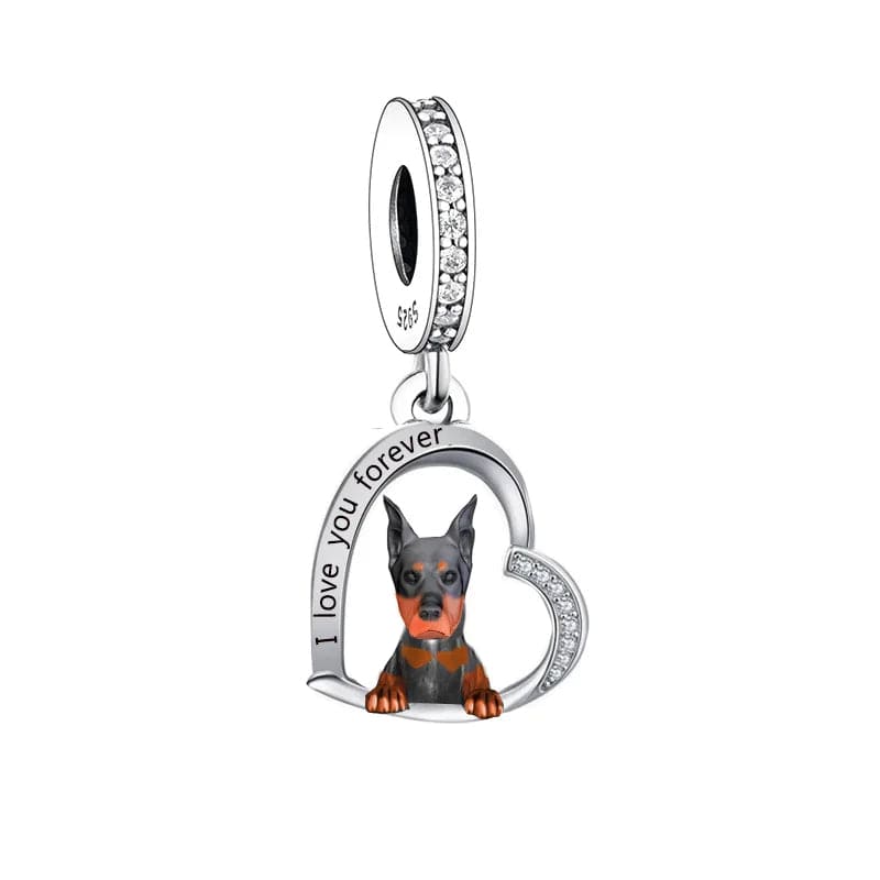 Amarante Jewelry Dobermann Dog Charm