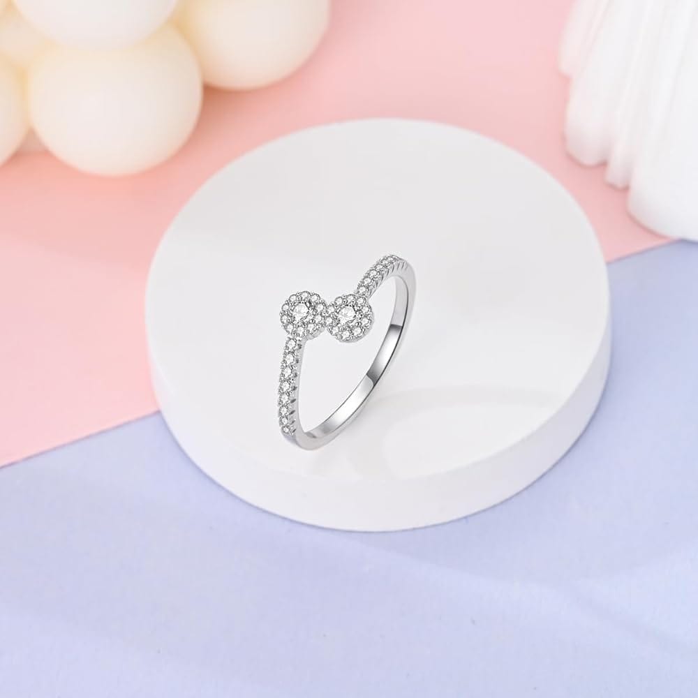 Amarante Jewelry Double Cluster Crystal Band Ring