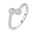 Amarante Jewelry Double Cluster Crystal Band Ring