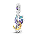 Amarante Jewelry Dragon & Crescent Moon Fantasy Charm