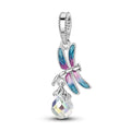 Amarante Jewelry Dragonfly & Crystal Drop Charm