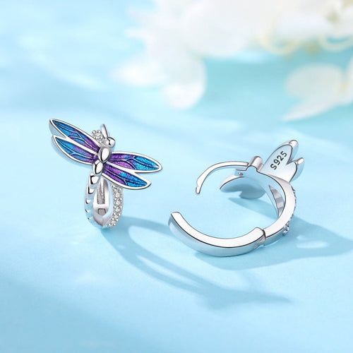 Amarante Jewelry Dragonfly Hoop Earrings