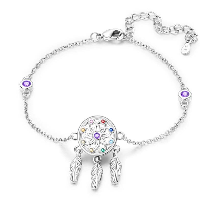 Amarante Jewelry Dreamcatcher Bracelet with Colorful Gemstones