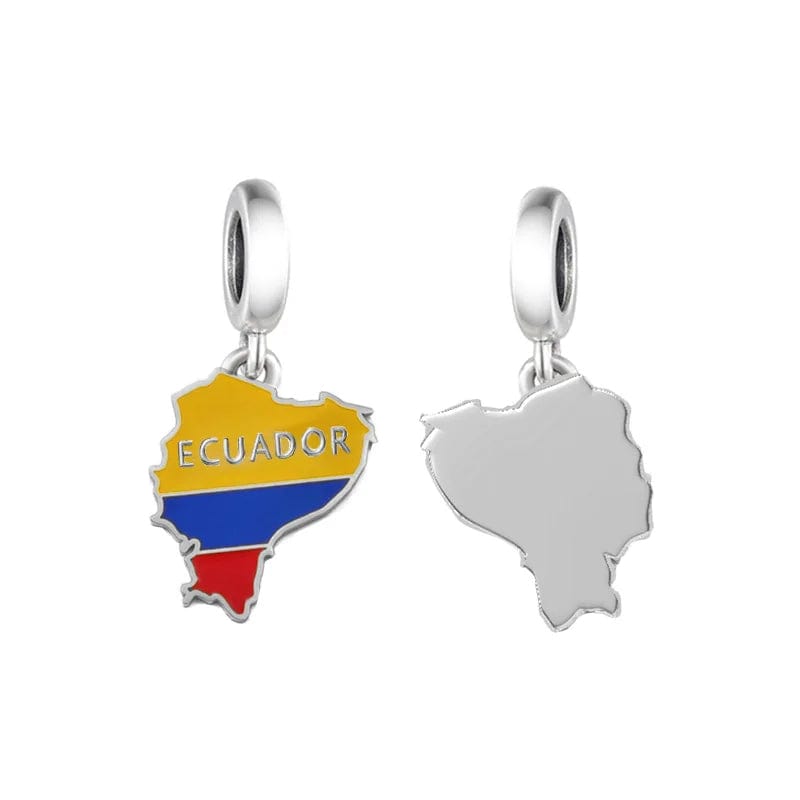 Amarante Jewelry Ecuador Map Dangle Charm