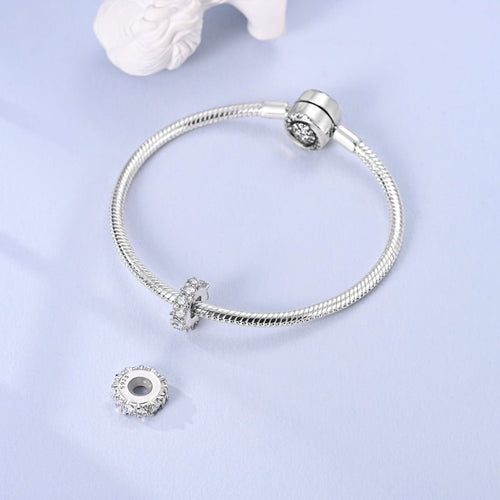 Amarante Jewelry Clear Sparkle Spacer Charm