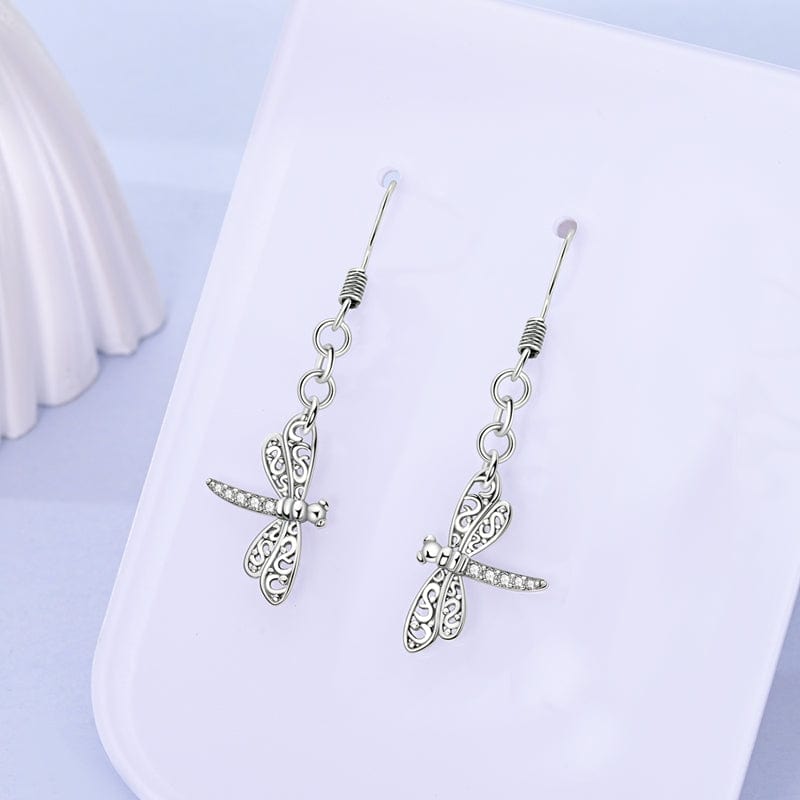 Amarante Jewelry Elegant Dragonfly Dangle Earrings